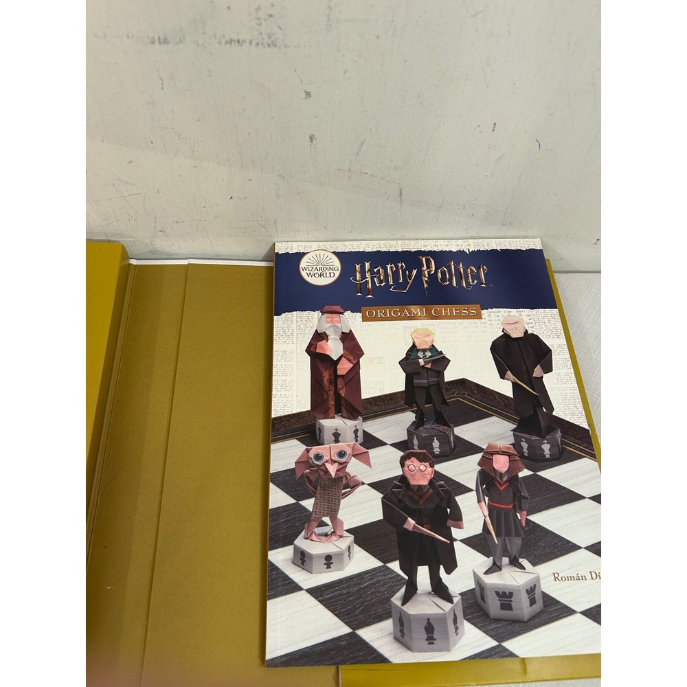 Harry Potter Origami Chess Set Book Kit Multicolor Wizarding World Unisex